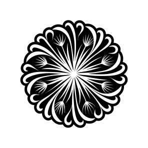 Nature Logo, Dandelion, Pissenlit, Flower, Plant, icon