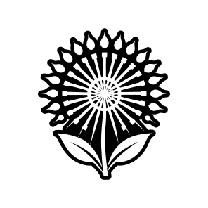 Nature Logo, Dandelion, Pissenlit, Flower, Plant,,vector icon