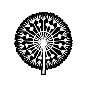 Nature Symbol, Nature, Pissenlit, Flower, Plant,,vector icon