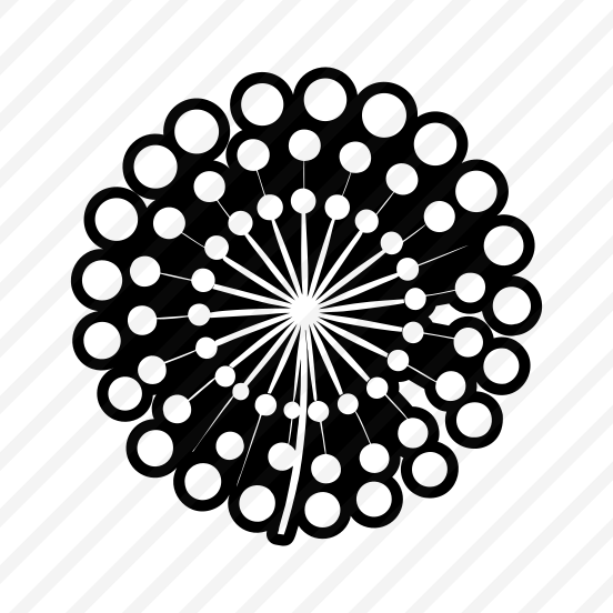 Pissenlit Logo, Nature, Dandelion, Flower, Plant,,flat preview