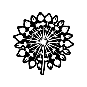 Pissenlit Logo, Nature, Dandelion, Flower, Plant,,vector icon