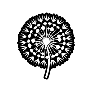 Pissenlit Symbol, Nature, Dandelion, Flower, Plant,,flat icon