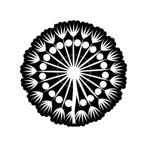 Pissenlit Symbol, Nature, Dandelion, Flower, Plant,,vector icon