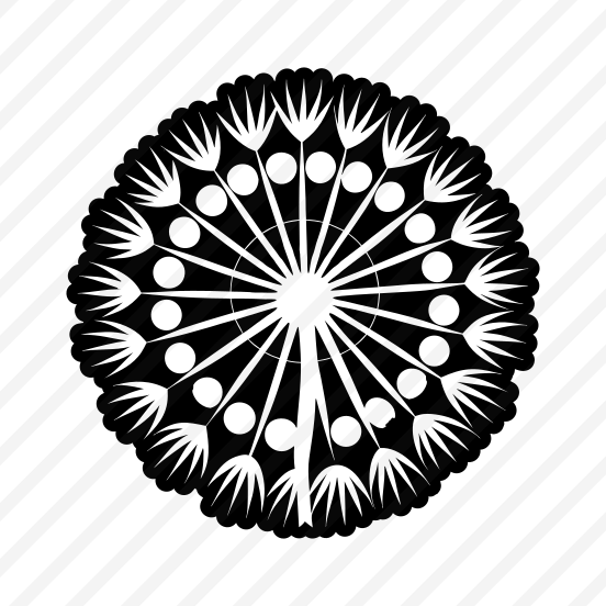 Pissenlit Symbol, Nature, Dandelion, Flower, Plant,,vector preview