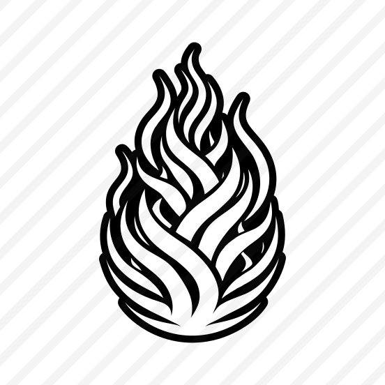 Blaze Symbol, Nature, Flaming, Burning, Illuminance,,simple Icon preview
