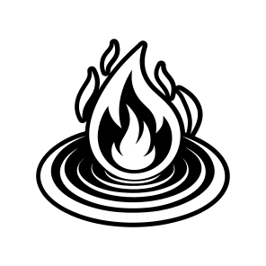 Conflagration Logo, Nature, Flaming, Burning, Illuminance,,flat icon
