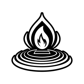 Ember Symbol, Nature, Flaming, Burning, Illuminance,,vector icon