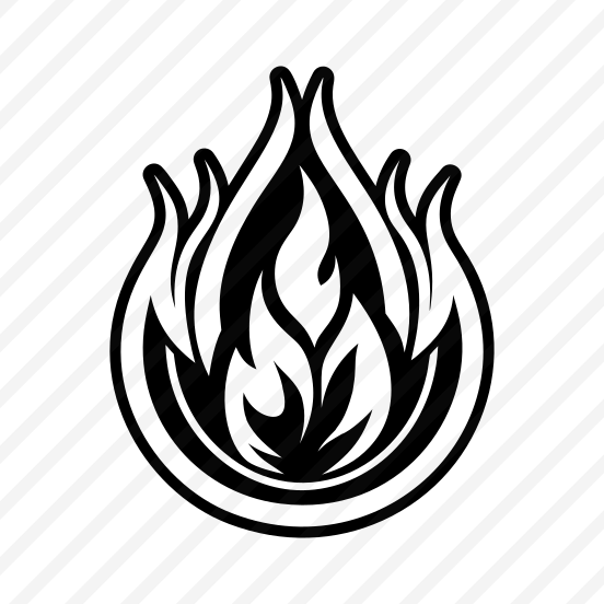 Fire Logo, Nature, Flaming, Burning, Illuminance,,flat preview