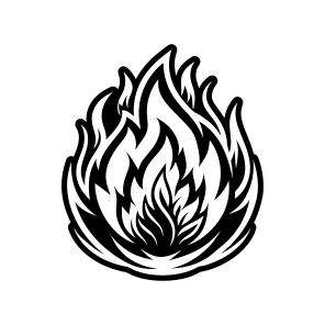 Fire Symbol, Nature, Flaming, Burning, Illuminance,,flat icon
