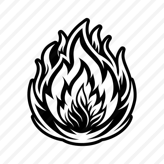 Fire Symbol, Nature, Flaming, Burning, Illuminance,,flat preview
