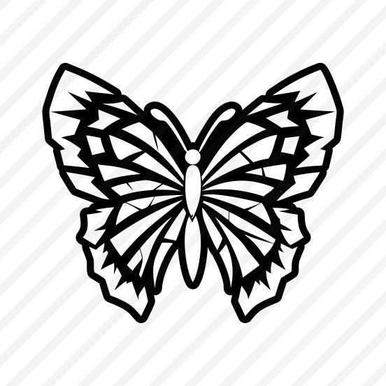 Butterfly Logo, Lepidopteran, Creature, Specie, Insect,flat preview