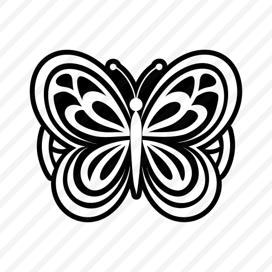 Butterfly Symbol, Lepidopteran, Creature, Specie, Insect,icons preview