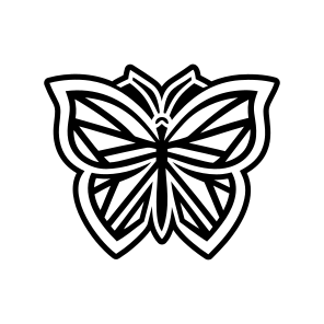 Butterfly Symbol, Lepidopteran, Creature, Specie, Insect,vector icon