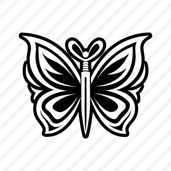 Papillon Logo, Butterfly, Lepidopteran, Creature, Specie, preview