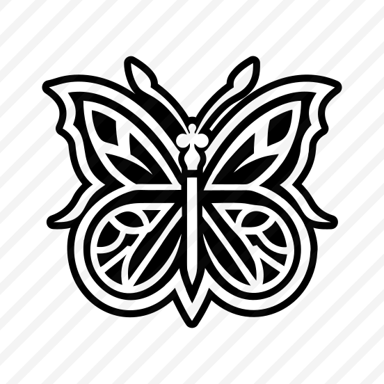Papillon Logo, Butterfly, Lepidopteran, Creature, Specie,,vector preview