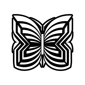 Papillon Symbol, Butterfly, Lepidopteran, Creature, Specie, icon