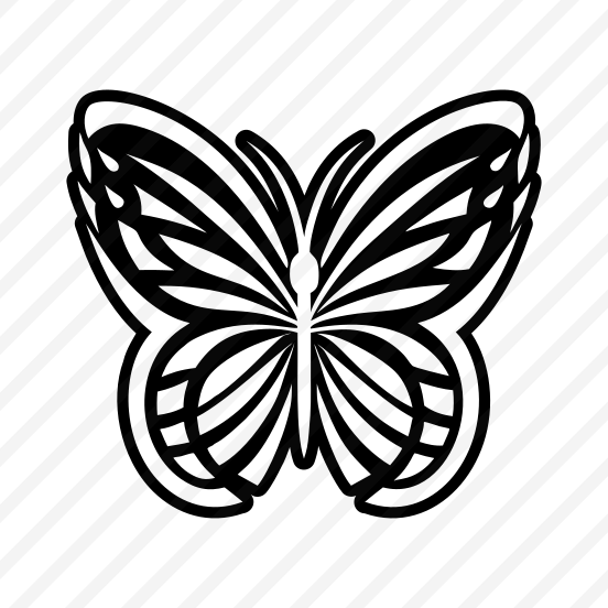 Papillon Symbol, Butterfly, Lepidopteran, Creature, Specie,,flat preview