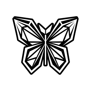 Papillon Symbol, Butterfly, Lepidopteran, Creature, Specie,,simple Icon icon