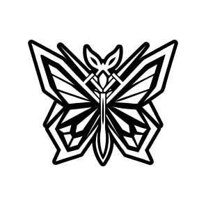 Papillon Symbol, Butterfly, Lepidopteran, Creature, Specie,,vector icon