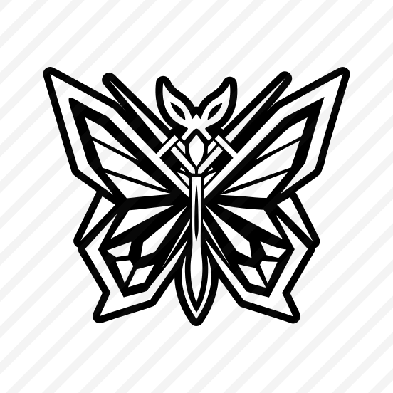 Papillon Symbol, Butterfly, Lepidopteran, Creature, Specie,,vector preview