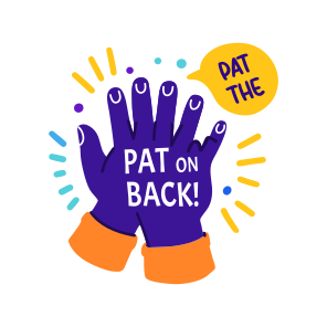 Applause, Hands, Praise, Typography, Lettering icon