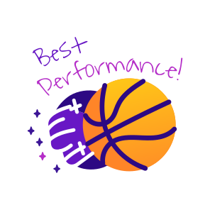 Best Performance, Basketball, Game, Typography, Lettering icon