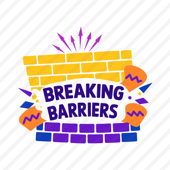 Breaking Barriers, Motivate, Walls, Typography, Lettering preview