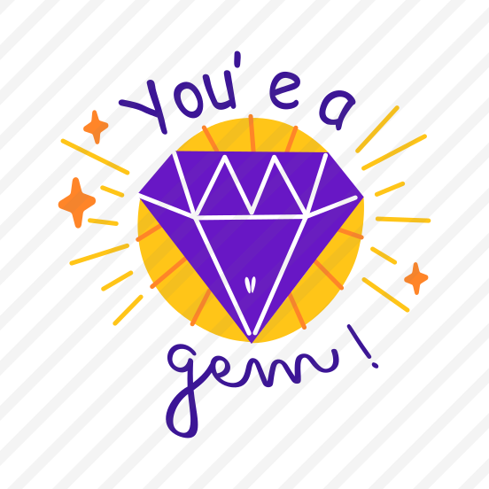 Diamond, Gem, Jewel, Typography, Lettering preview