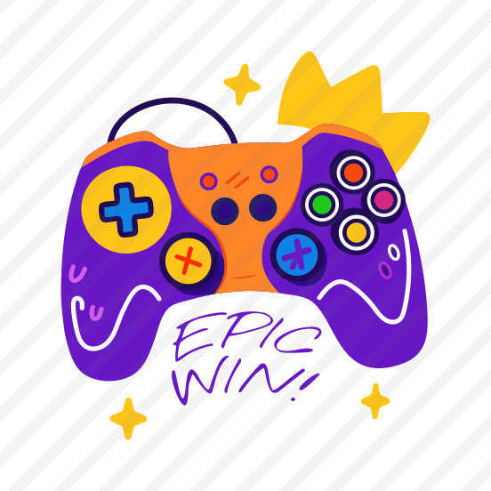 Epic Win, Game, Controller, Gamepad, Typography preview