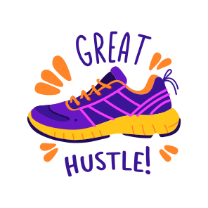 Great Hustle, Sneakers, Shoe, Typography, Lettering icon