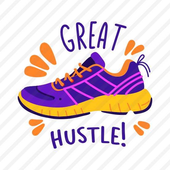 Great Hustle, Sneakers, Shoe, Typography, Lettering preview