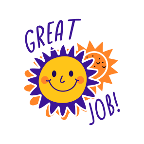 Great Job, Praise, Appreciate, Smiley, Sun icon