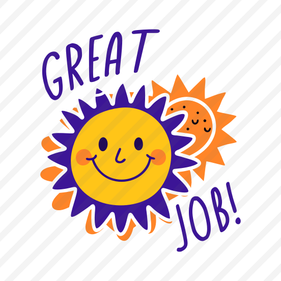 Great Job, Praise, Appreciate, Smiley, Sun preview