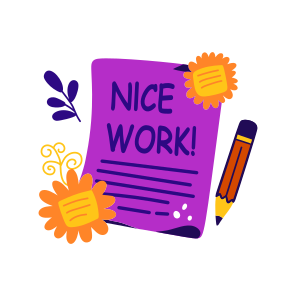 Nice Work, Praise, Appraisal, Typography, Lettering icon