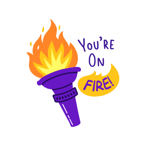 Torch Fire, Light, Illuminance, Typography, Lettering icon