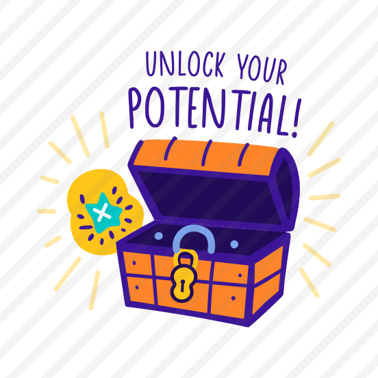 Treasure, Typography, Lettering, Unlock, Potential preview