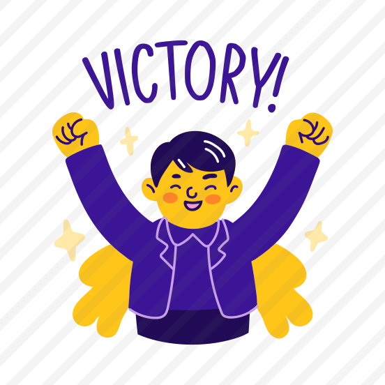 Victory, Champion, Winner, Excitement, Typography preview