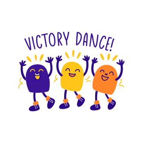 Victory Dance, Celebrating, Cheering, Happy, Enjoying, icon