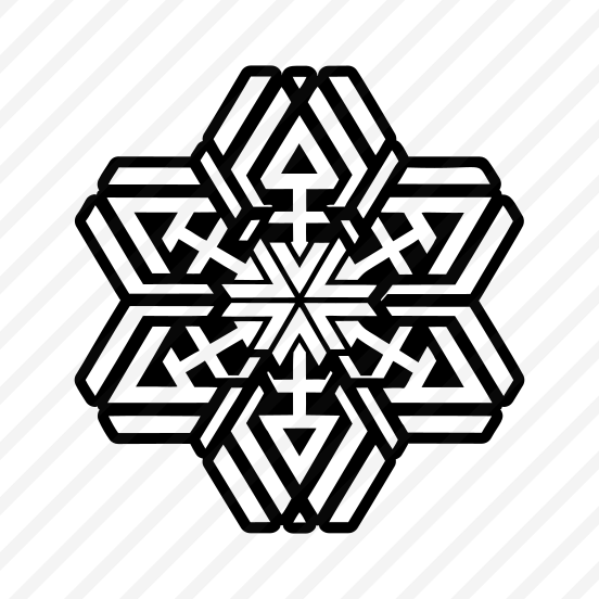 Flake Logo, Snowflake, Frost, Snow Crystal, Hoarfrost,,icons preview