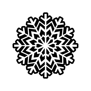 Flake Symbol, Snowflake, Frost, Snow Crystal, Hoarfrost, icon