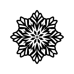 Flake Symbol, Snowflake, Frost, Snow Crystal, Hoarfrost,,flat icon
