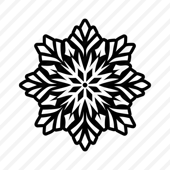 Flake Symbol, Snowflake, Frost, Snow Crystal, Hoarfrost,,flat preview