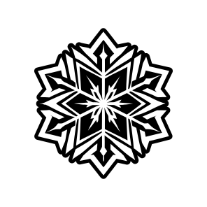 Flake Symbol, Snowflake, Frost, Snow Crystal, Hoarfrost,,icons icon