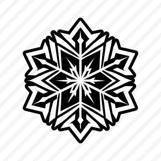 Flake Symbol, Snowflake, Frost, Snow Crystal, Hoarfrost,,icons preview