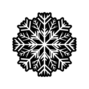 Flake Symbol, Snowflake, Frost, Snow Crystal, Hoarfrost,,vector icon