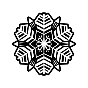 Hoarfrost Logo, Snowflake, Frost, Snow Crystal, Flake,vector icon
