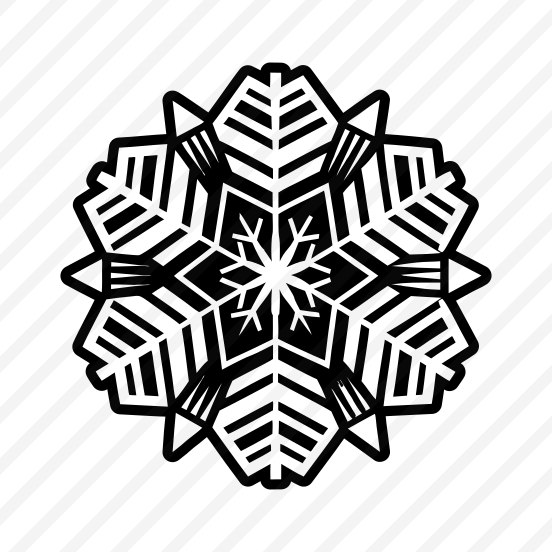 Hoarfrost Logo, Snowflake, Frost, Snow Crystal, Flake,vector preview