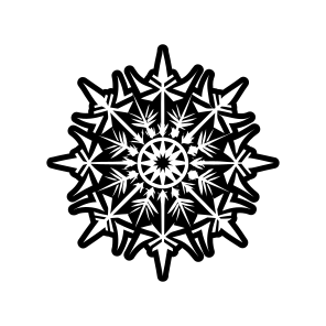 Hoarfrost, Snowflake, Frost, Snow Crystal, Flake,vector icon