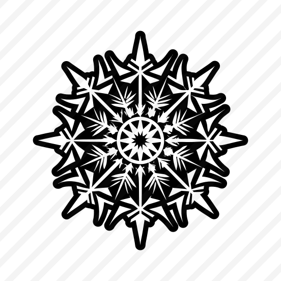 Hoarfrost, Snowflake, Frost, Snow Crystal, Flake,vector preview