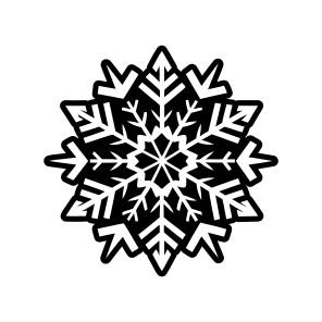 Snow Crystal, Snowflake, Frost, Hoarfrost, Flake,vector icon